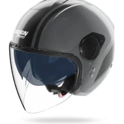 Casco Jet Nolan N20-2 Visor Dolce Vita 351 Grigio Lava Nero Opaco