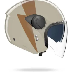 Casco Jet Nolan N20-2 Visor Impeto 343 Avorio Ocra Lucido