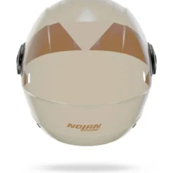 Casco Jet Nolan N20-2 Visor Impeto 343 Avorio Ocra Lucido