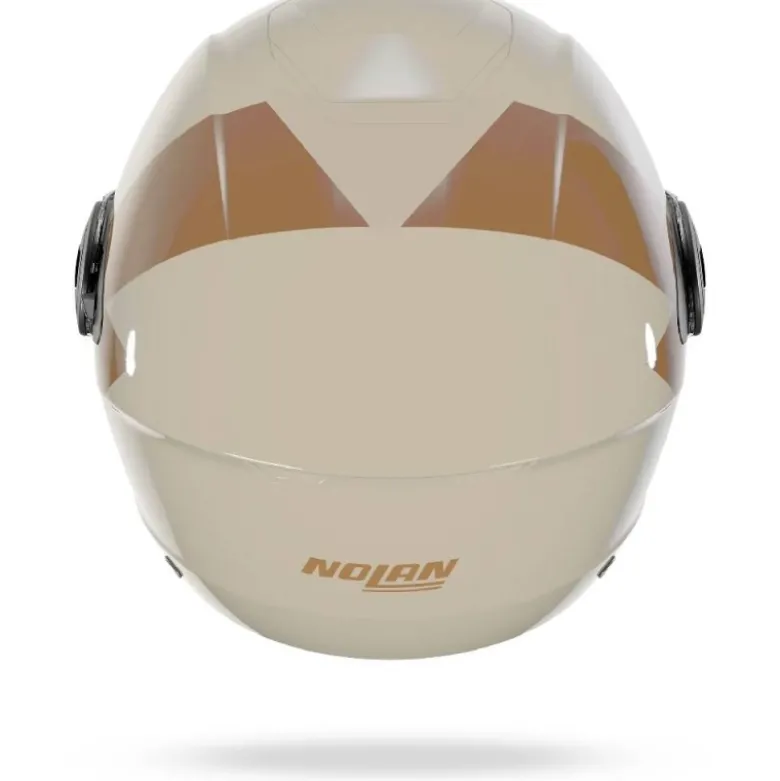 Casco Jet Nolan N20-2 Visor Impeto 343 Avorio Ocra Lucido
