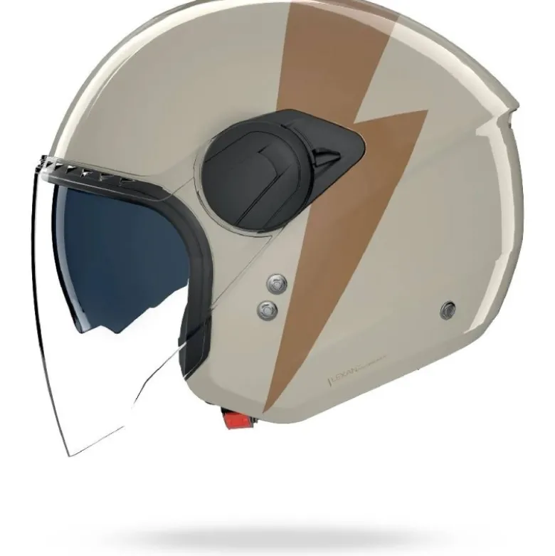 Casco Jet Nolan N20-2 Visor Impeto 343 Avorio Ocra Lucido