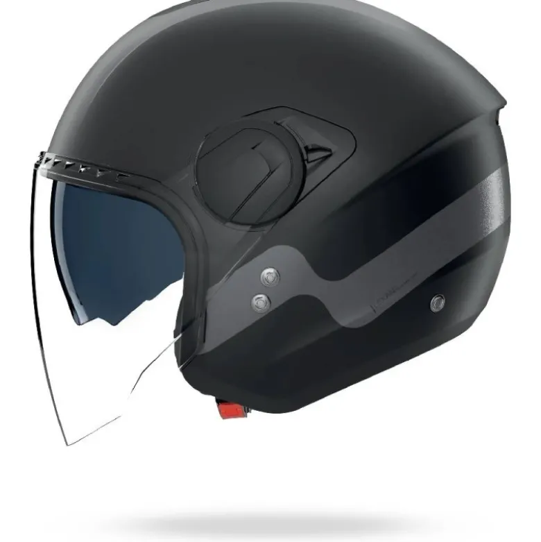 Casco Jet Nolan N20-2 Visor Zefiro 341 Nero Antracite Opaco