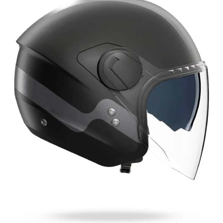 Casco Jet Nolan N20-2 Visor Zefiro 341 Nero Antracite Opaco