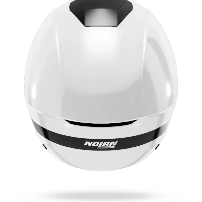Casco Jet Nolan N20-2 Zefiro Bianco Nero Lucido