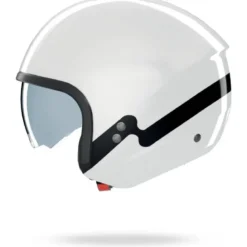 Casco Jet Nolan N20-2 Zefiro Bianco Nero Lucido