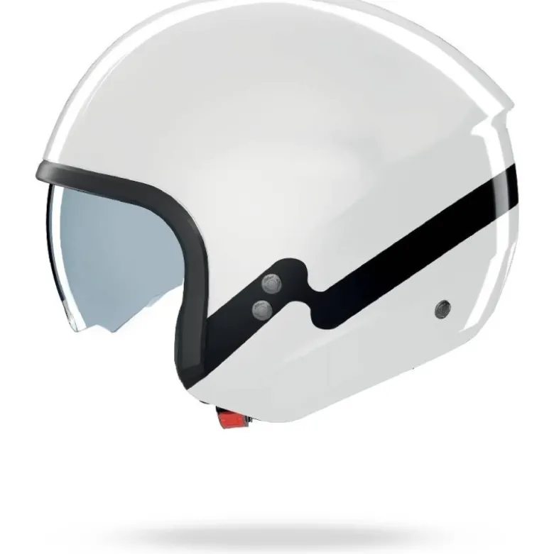 Casco Jet Nolan N20-2 Zefiro Bianco Nero Lucido
