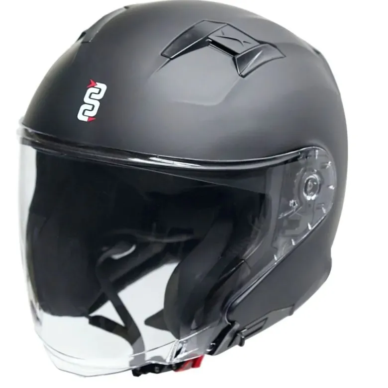 Casco Jet OJ Scatto Nero Opaco