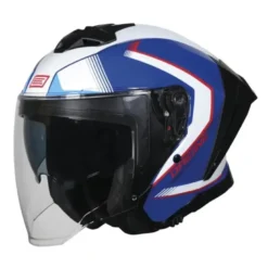 Casco Jet Origine Aprica Essential Rosso Blu Lucido