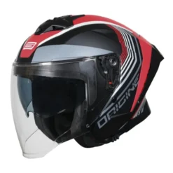 Casco Jet Origine Aprica Shade Rosso Nero Opaco