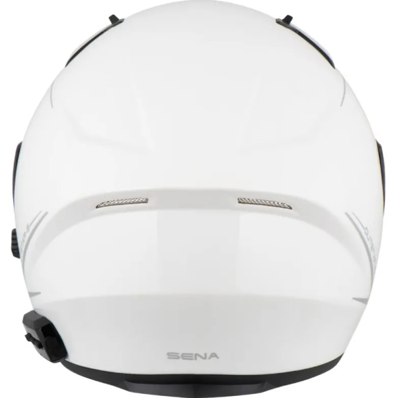 Casco Jet Sena Outstar S Bluetooth Integrato Bianco Lucido