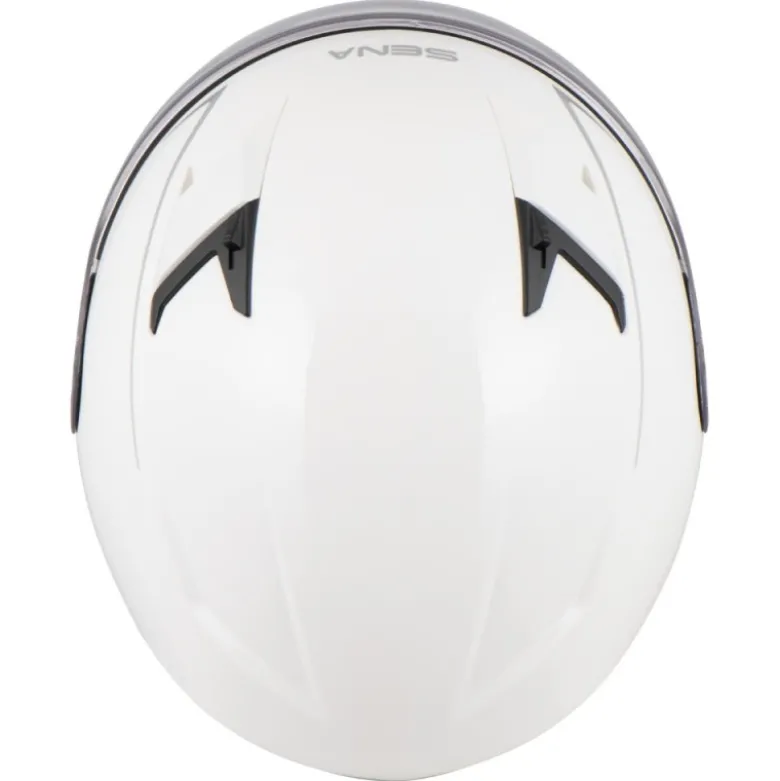 Casco Jet Sena Outstar S Bluetooth Integrato Bianco Lucido