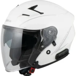 Casco Jet Sena Outstar S Bluetooth Integrato Bianco Lucido