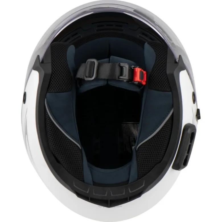 Casco Jet Sena Outstar S Bluetooth Integrato Bianco Lucido