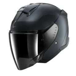 Casco Jet Shark Dark Shadow Titanio Blu Opaco