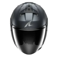 Casco Jet Shark Dark Shadow Titanio Blu Opaco