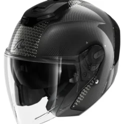 Casco Jet Shark Rs Jet Carbon Ikonik Nero Chrome