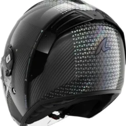 Casco Jet Shark Rs Jet Carbon Ikonik Nero Iridium