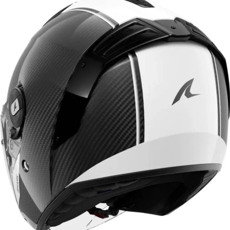 Casco Jet Shark Rs Jet Carbon Skin Bianco Nero