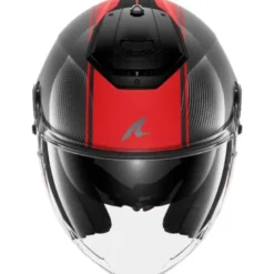 Casco Jet Shark Rs Jet Carbon Skin Nero Rosso