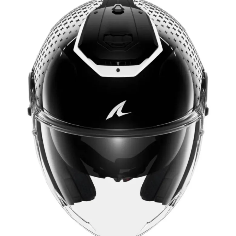 Casco Jet Shark Rs Jet Stride Nero Bianco