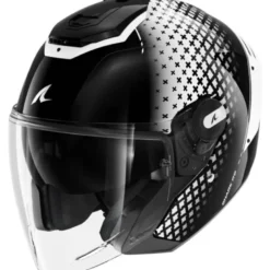 Casco Jet Shark Rs Jet Stride Nero Bianco