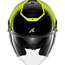 Casco Jet Shark Rs Jet Stride Nero Giallo Silver
