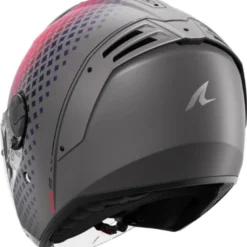 Casco Jet Shark Rs Jet Stride Silver Viola Blu Opaco