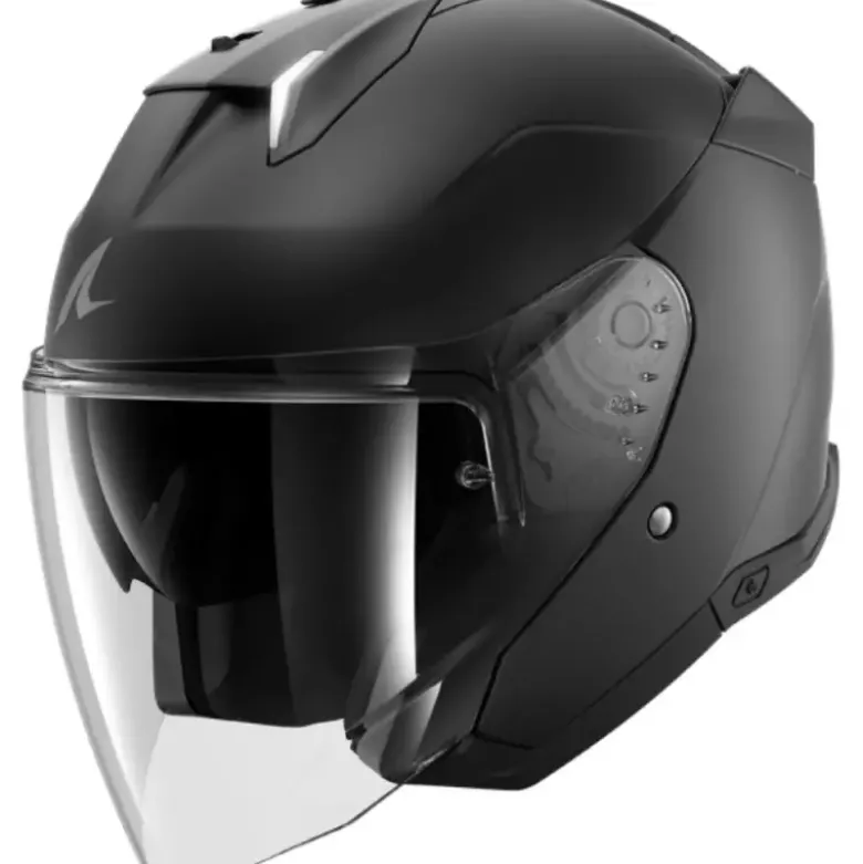 Casco Jet Shark Skwal i3 Jet Blank Nero Opaco