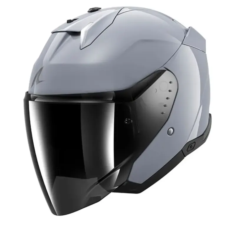 Casco Jet Shark Skwal i3 Jet Dark Shadow Gun Silver