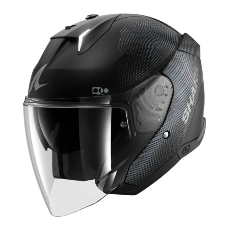 Casco Jet Shark Skwal I3 Sp Lyne Nero Antracite Opaco