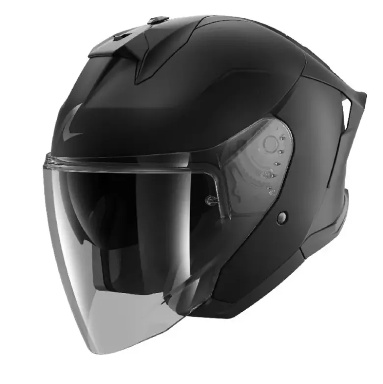 Casco Jet Shark Skwal Jet Cup Blank Nero Opaco