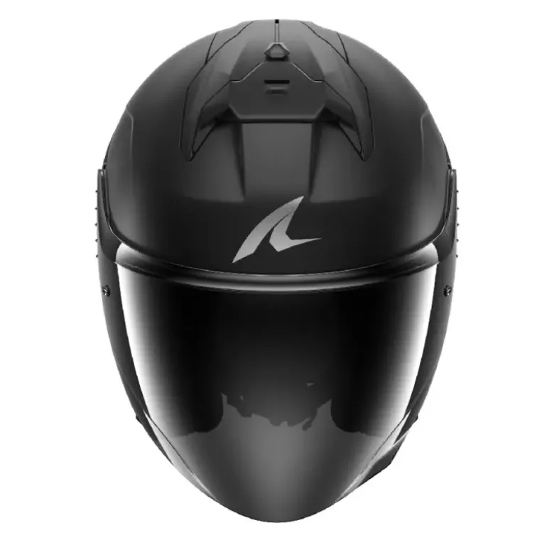 Casco Jet Shark Skwal Jet Cup Dark Shadow Nero Opaco