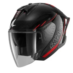 Casco Jet Shark Skwal Jet Cup Speed-Tech Nero Rosso Antracite Lucido