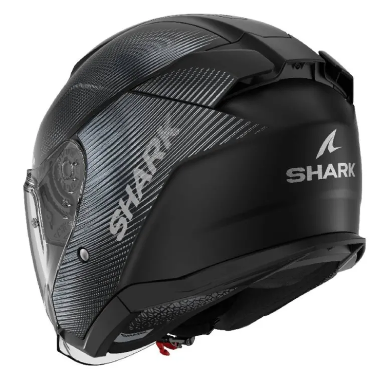 Casco Jet Skwal Jet Sp Lyne Nero Atrancite Opaco