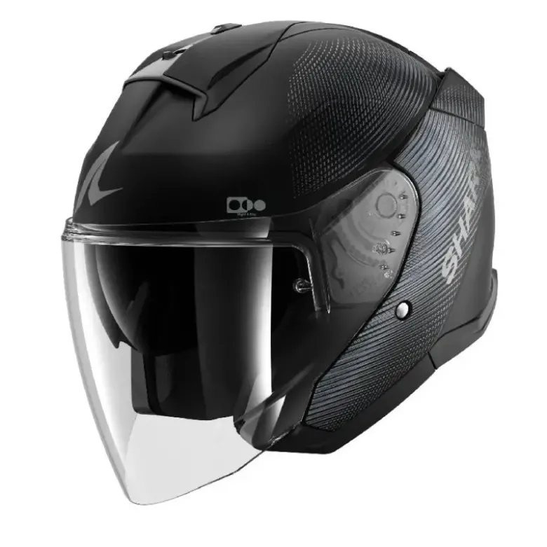 Casco Jet Skwal Jet Sp Lyne Nero Atrancite Opaco