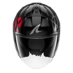 Casco Jet Skwal Shiever Nero Antracite Rosso