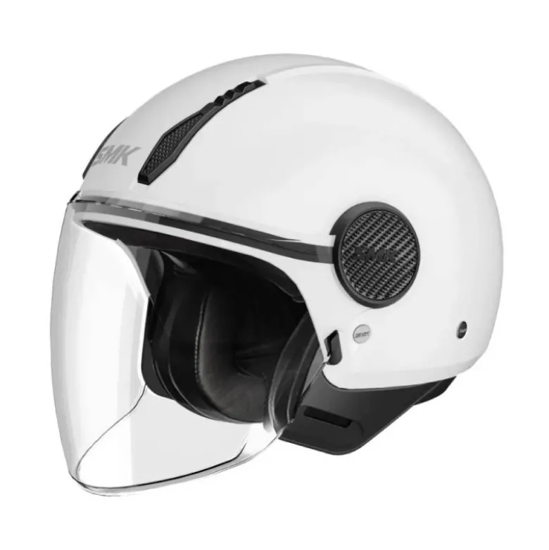 Casco Jet Smk Laminar Bianco Lucido
