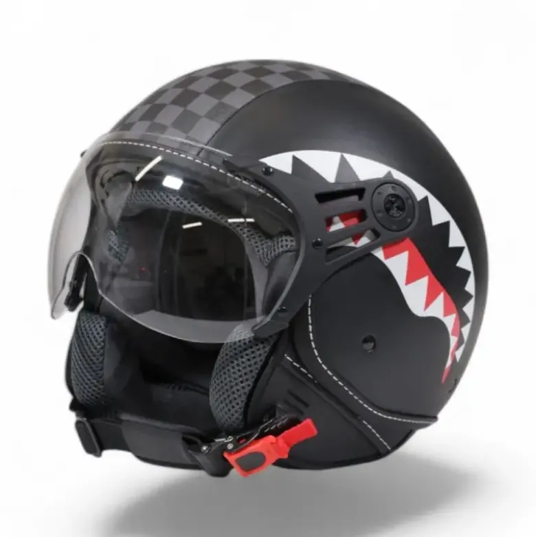 Casco Jet SprayGround Sharks in Paris Helmet Nero Grigio