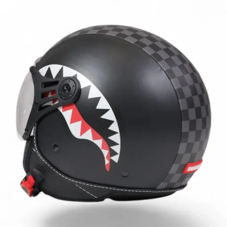 Casco Jet SprayGround Sharks in Paris Helmet Nero Grigio