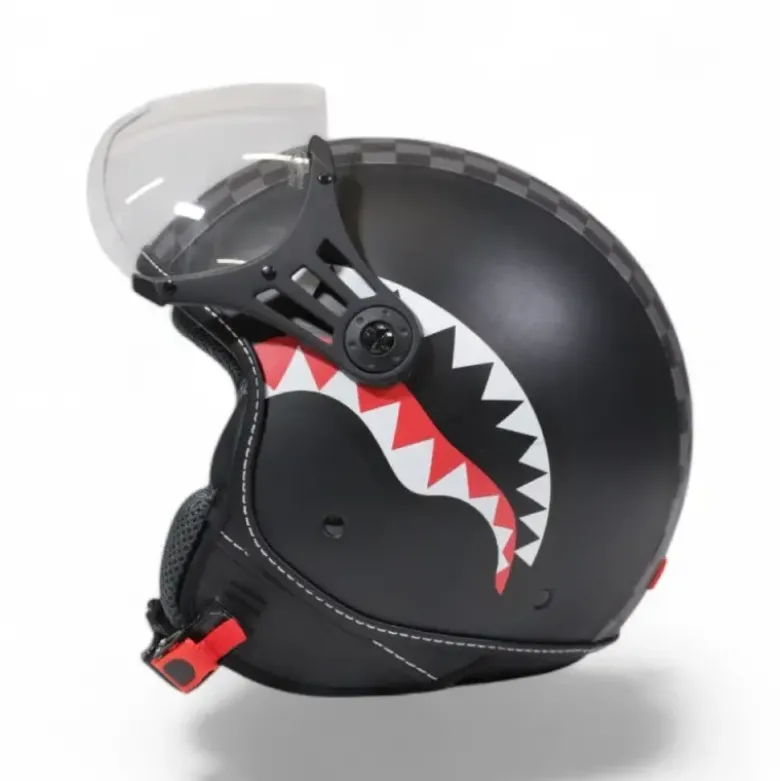 Casco Jet SprayGround Sharks in Paris Helmet Nero Grigio