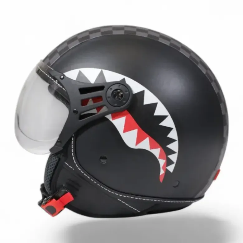 Casco Jet SprayGround Sharks in Paris Helmet Nero Grigio