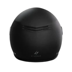 Casco Jet Stormer Ride Solid Nero Opaco