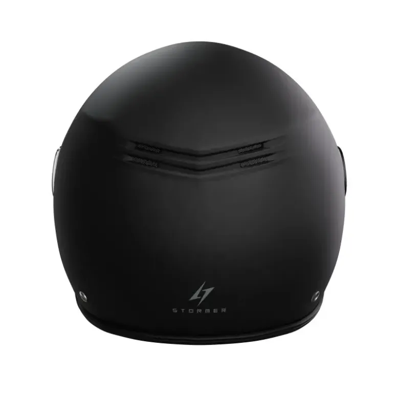 Casco Jet Stormer Ride Solid Nero Opaco