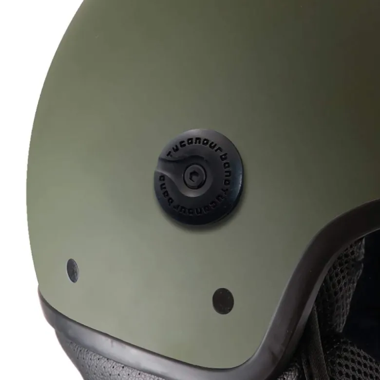 Casco Jet Tucano Urbano El'Mettin 6.0 Verde Airborne Opaco