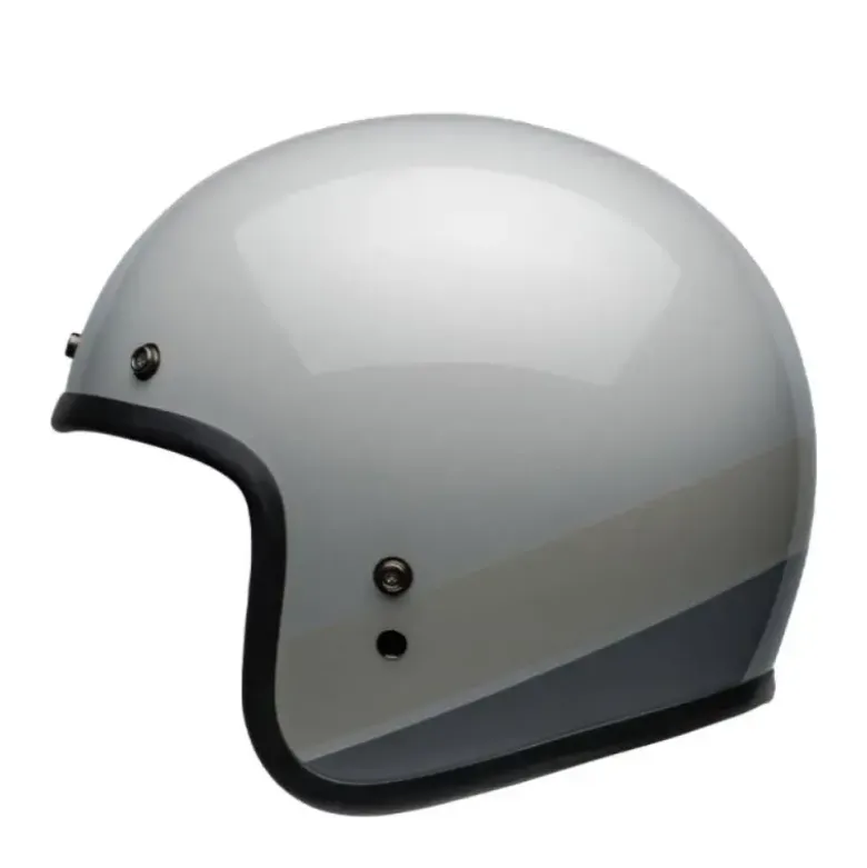 Casco Jet Vintage Bell Custom 500 2025 Apex Flake Argento Lucido