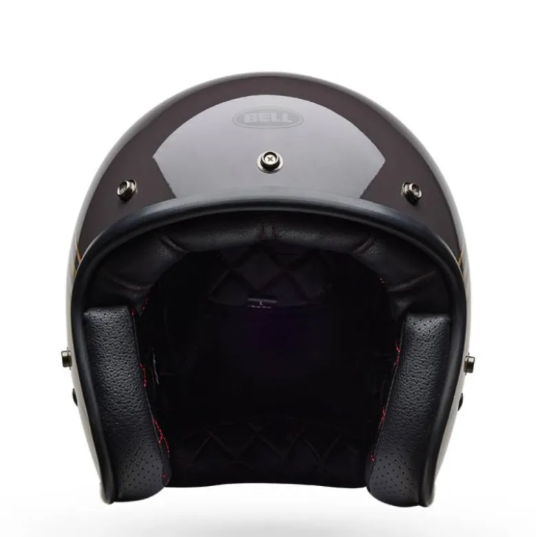 Casco Jet Vintage Bell Custom 500 2025 Edge Marrone Oro Metallizzato