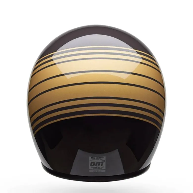 Casco Jet Vintage Bell Custom 500 2025 Edge Marrone Oro Metallizzato