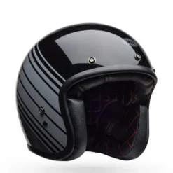 Casco Jet Vintage Bell Custom 500 2025 Edge Nero Grigio Metallizzato