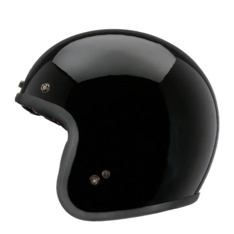 Casco Jet Vintage Bell Custom 500 2025 Nero Lucido