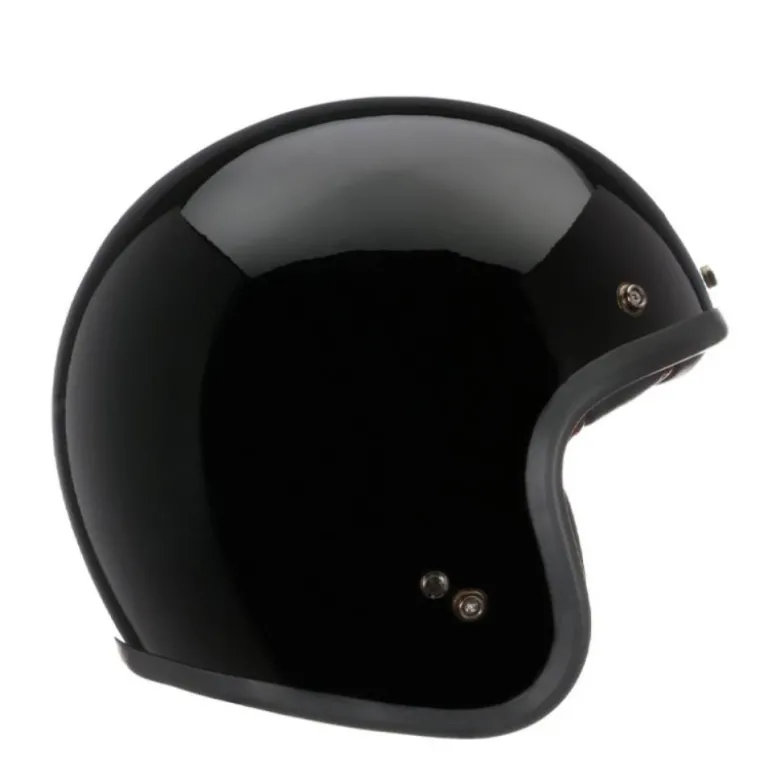 Casco Jet Vintage Bell Custom 500 2025 Nero Lucido